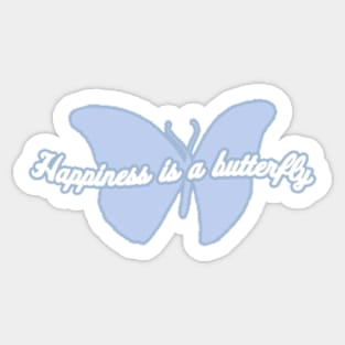 Happiness is a butterfly - Lana Del Rey Sticker